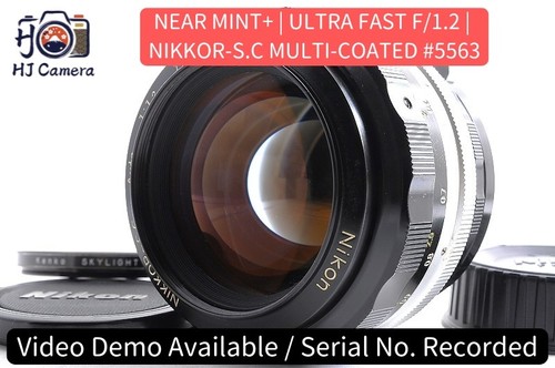 Nikon NIKKOR-S.C Auto 55mm f/1.2 Non-AI MF Lens w/ Filter NEAR MINT+ Japan