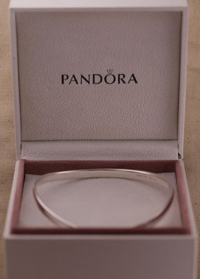 Retired Pandora Liquid Silver Wave Bangle Bracelet 925 ALE