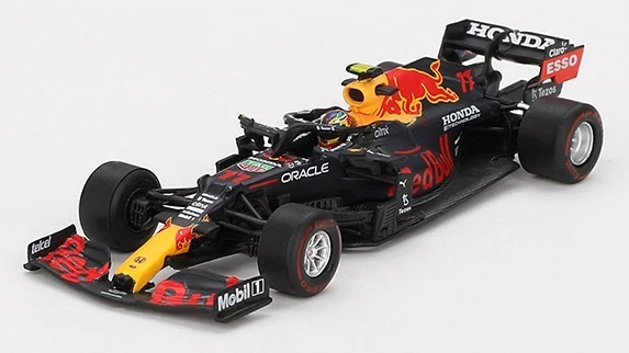 MODELLINO AUTO STATICO F1 PEREZ REB BULL RB16B #11 WINNER BAKU GP 2021 1/64 - Immagine 2 di 4