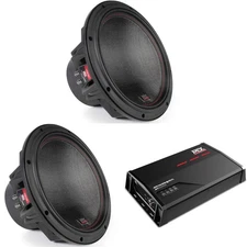 MTX 7512-44 75-Series 12" Sub (2) + MTX JH10001 Jackhammer Mono Block Amp