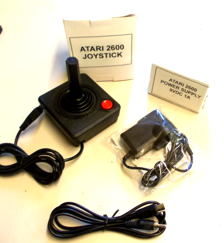 ATARI 2600 REFRESH KIT *ALL NEW*- 1 x Joystick - 1 x Power Supply - 1 x ...