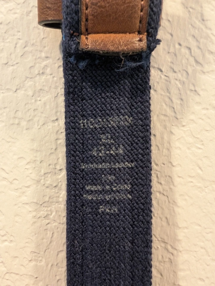 Columbia Pescado Trucha Confort Elástico Cinturón Informal Azul Marino XL Foto 2 de 4