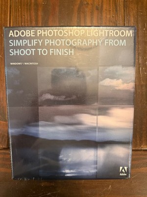 ADOBE PHOTOSHOP LIGHTROOM win / mac 2007 NEW Factory SEALED CD-ROM