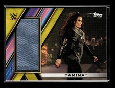 2020 Topps WWE Women's Division Tamina Superstar Mat Relics Gold #MR-TS #/10