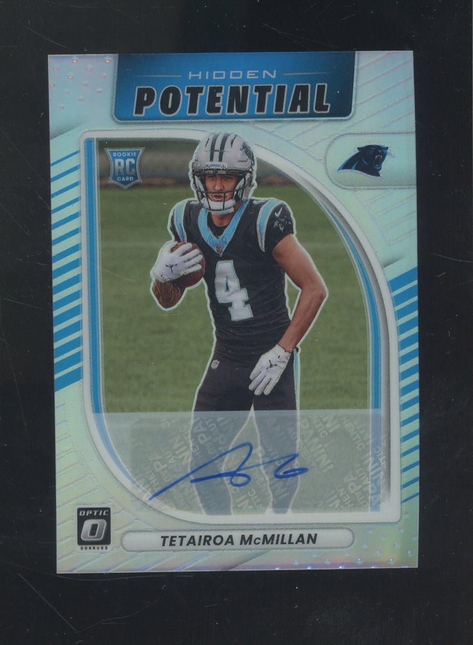 2025 Donruss Optic Hidden Potential Holo Tetairoa McMillan RC Rookie AUTO /199