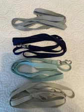 Susan Lanci 5ft Leash - Platinum, Mint Green, and Doe (INDIGO Not Available)