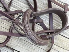 Tackrus bridle with reins and a O Ring snaffle bit Robart 5 1/2” brown leather