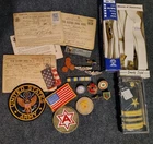 MILITARY VINTAGE PINS - RIBBONS & MORE- WW2 AND LATER