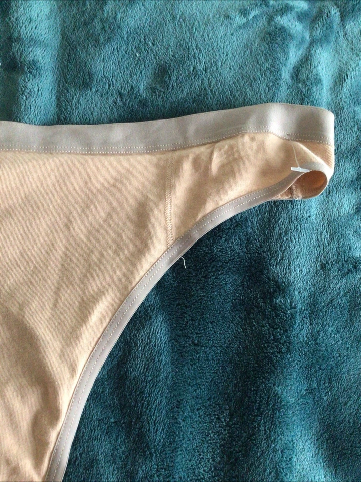 Tanga AERIE Talla XXL Beige Algodón Jersey Nuevo Sin Etiqueta  Foto 3 de 4