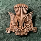 Canadian Parachute Corps Cap Badge  brass.  Ww2.  Af19