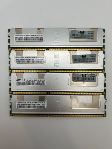 4x Samsung 4GB DDR3 PC3-10600R 2Rx4 Server RAM 16GB M393B5170DZ1 M393B5170EH1 - Picture 2 of 4