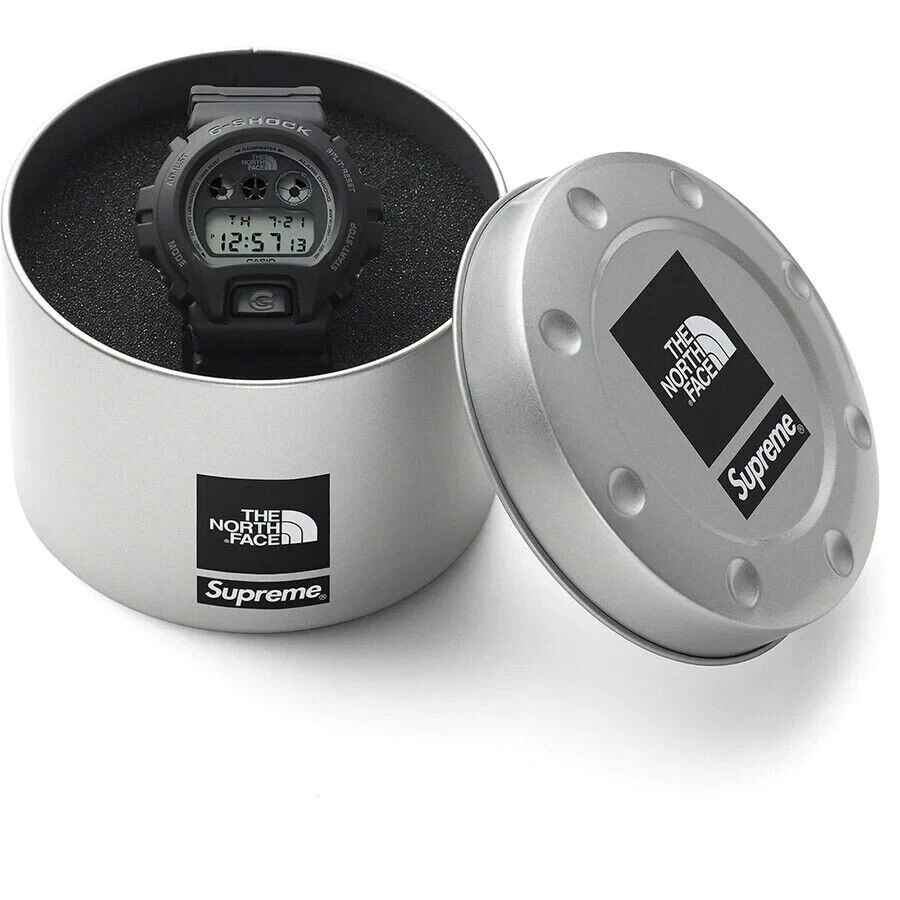 🔥 Supreme x The North Face G-Shock watch Black Brand New Ships