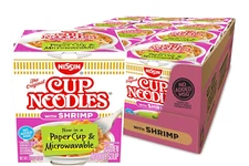 Nissin, Cup Noodles Soup, Shrimp Flavor, 2.25 Oz (Case of 12)