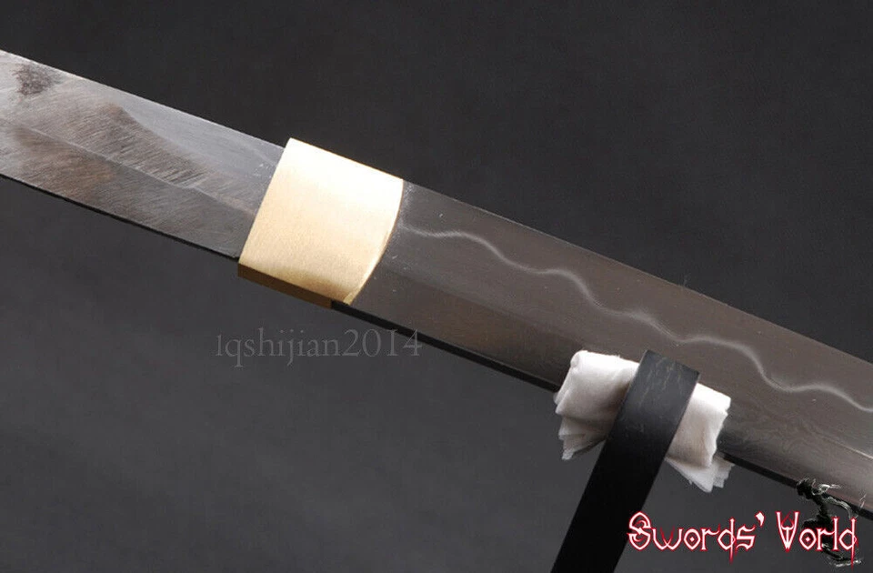 Folded 1095 Carbon Steel Clay Tempered Bare Blade For Japanese Samurai Katana - Image 4 of 4