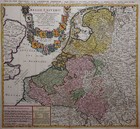 Benelux - 17 Provinzen - Homann 1748 - Belgii Universi seu Inferioris Germaniae