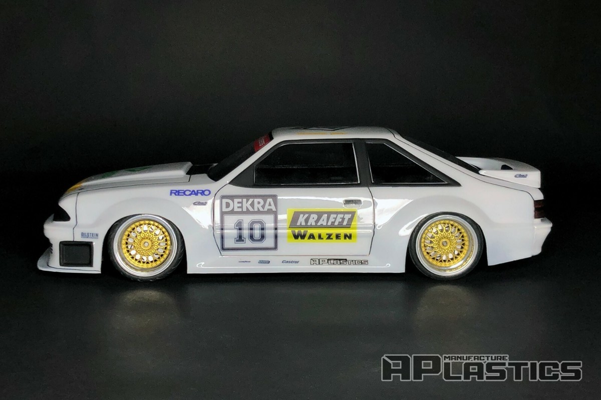 RC Body Car Drift 1:10 Ford Mustang Foxbody GT 93 Fox style