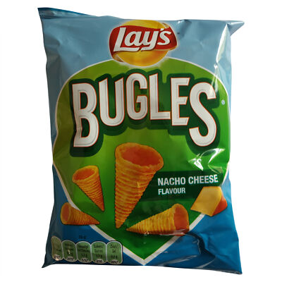 Bugles Snack x 24 Bags  | Bugles Crips  | Lay's Bugles Nacho Cheese