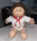 Vintage 1982 Original Appalachian Art Works  Cabbage Patch Doll  Brown Hair Girl