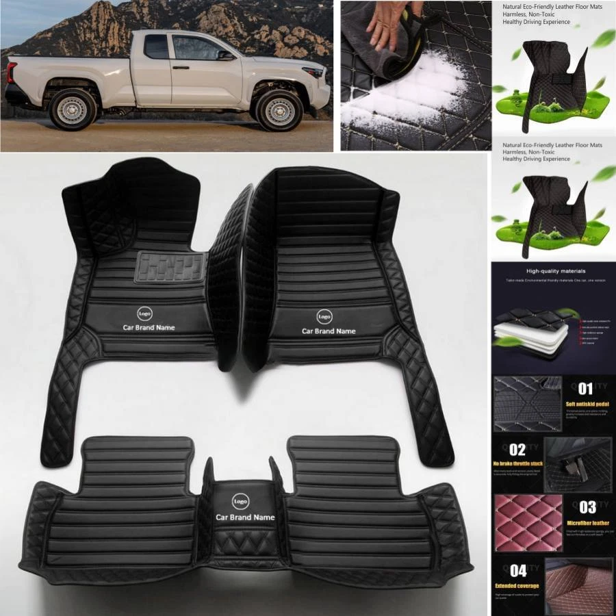 Fit For Dodge RAM 1500 2500 3500 Car Floor Mats Cargo Liners All Weather Custom Foto 2 de 4