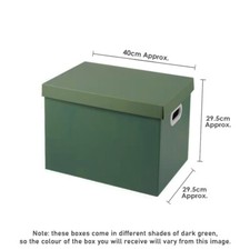 Cardboard Storage Boxes Strong Durable With Lid & Handles Home Office Organiser