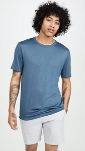 Theory - Men - Black Essential Tee in Anemone Modal Jersey