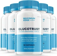 Glucotrust Capsules Blood Sugar Support Supplement Glucotrust Glucose (5 Pack)