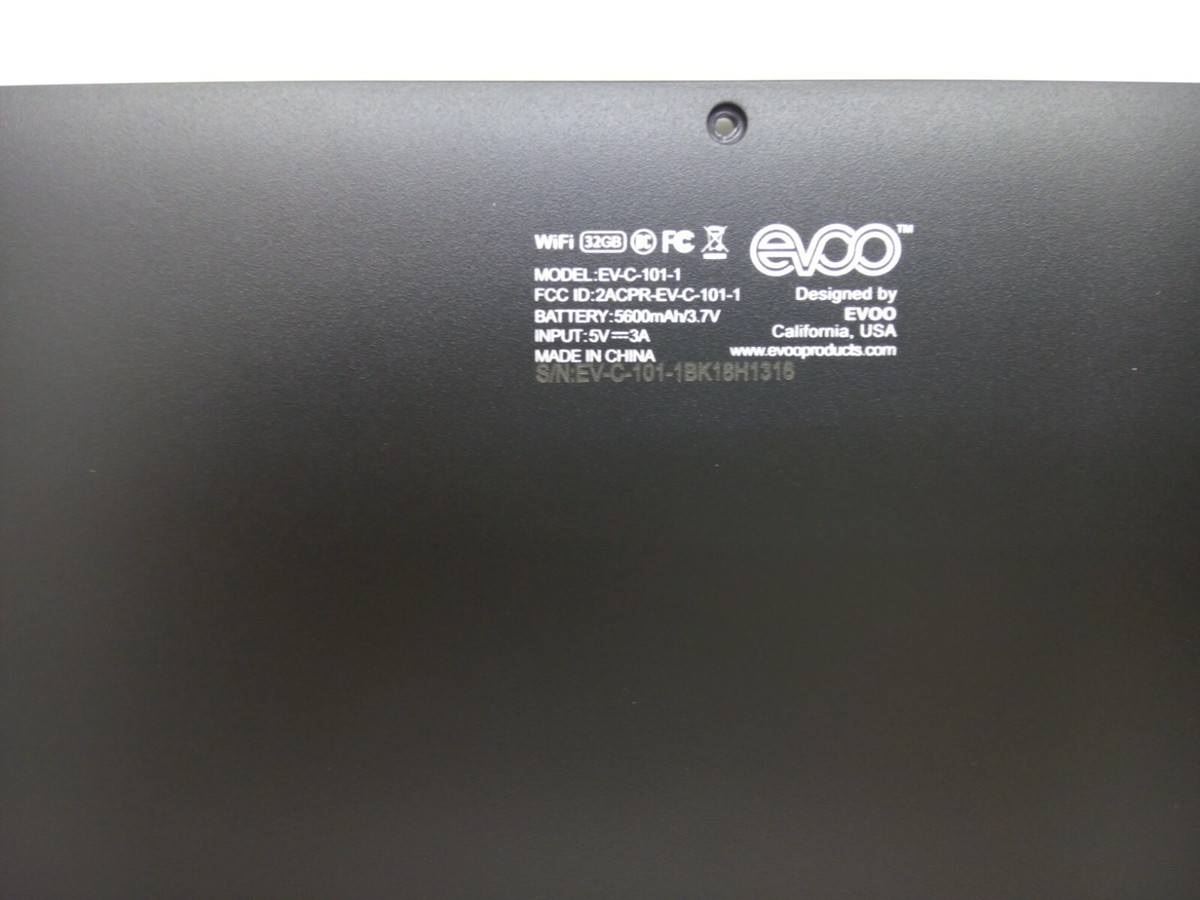 Black EVOO EV-C-101-1 Laptop Bottom Case Base Original