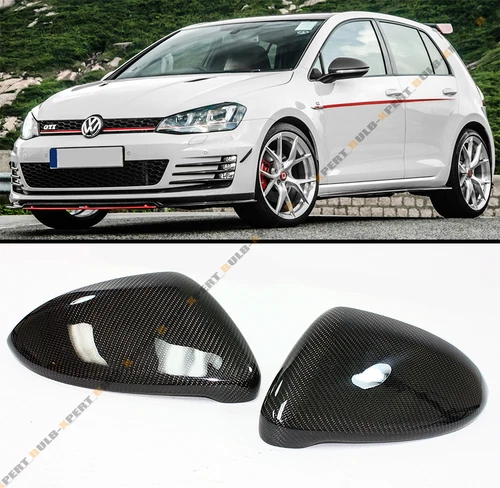 Direct Replacement Carbon Fiber Mirror Cover Caps For 2015-2021 VW Golf GTI MK7