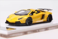 FW 1:64 Yellow Aventador LP700 Convertible LBWK Sport Model Diecast Resin Car