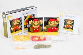 Super Mario Bros. Dots A Set .S Puzzle Pin Panel Toy Tomytec JAPAN FAMICOM 