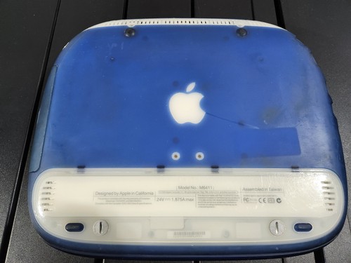 Vintage Apple iBook Clamshell G3/366 M7721 Indigo Edition OS 10.4 10GB*PARTS* - Afbeelding 11 van 13