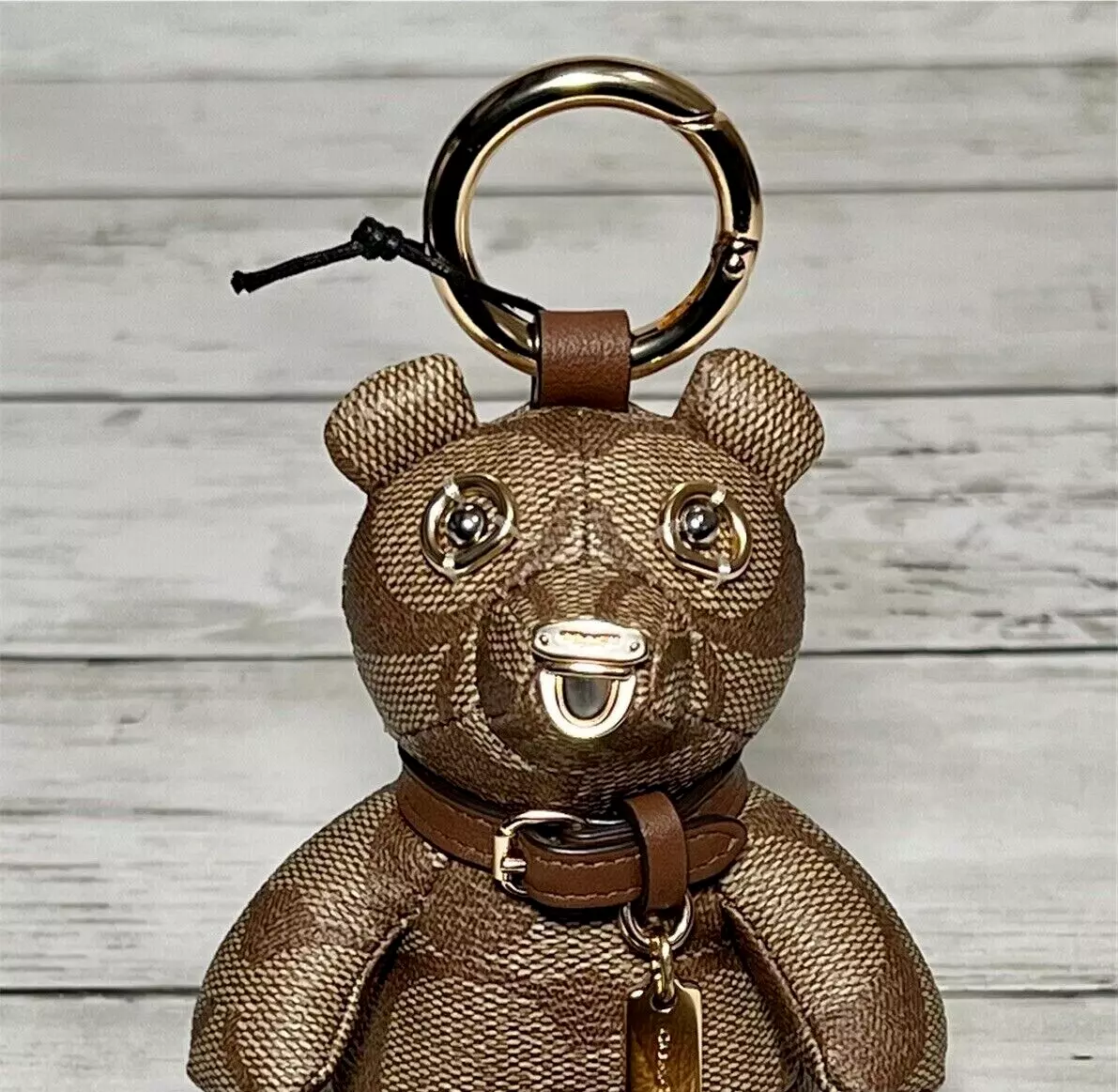 Luxury Bear Keychain Leather Bear Keychain for Designer 