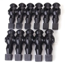 NEW Hathaway Premium Replacement Foosball Men - Set of 13 Black 1/2" Rod Size NB