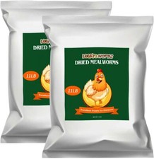 Dried Mealworms, High-Protein Bulk Mealworms 22Lbs, 100 Non-GMO Mealworm Treats