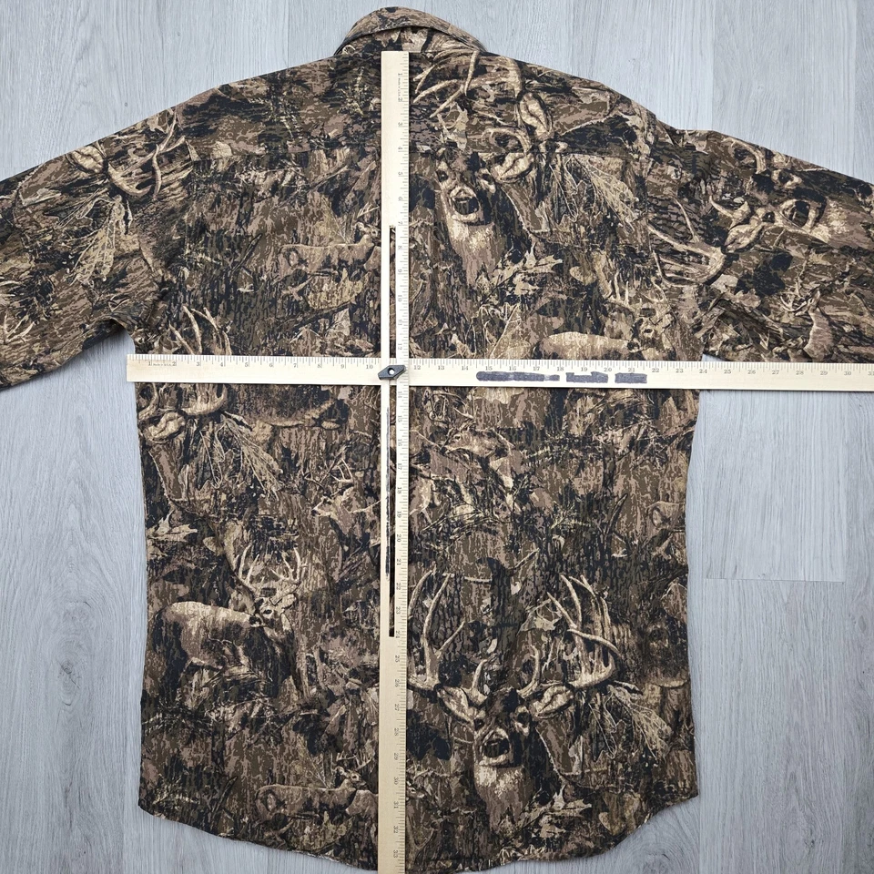 Redhead Shirt Large Tall Camo Bucks Whitetail Deer Long Sleeve - Image 4 of 4