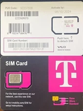 "T-Mobile SIM Card R15 5G 4G LTE TMobile Triple Cut Nano Micro 3 in 1... "