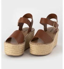 Soda Ankle Strap Womens Espadrille Heels Sz 7 Nib FREE SHIPPING
