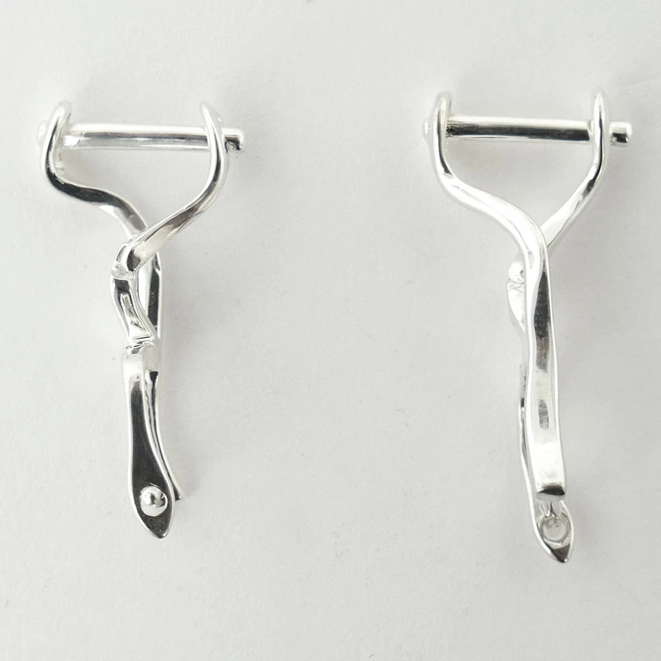 BRINCOS DE PRATA ESTERLINA CHAMILIA RE-2 COM FECHO MODERNO - wuw08.26.19.2769 - Imagem 2 de 4