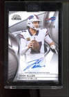 2025 Topps Chrome Black Josh Allen #AU-JA White Refractor Auto 10/10 Bills