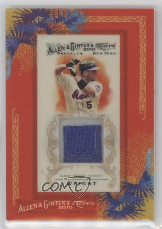 2010 Topps Allen & Ginter's Framed Mini Relics David Wright #AGR-DWR b2t
