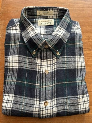 Tournament Arrow Flannel 100% Cotton Button Down Shirt 2XL Outdoorsman Classic