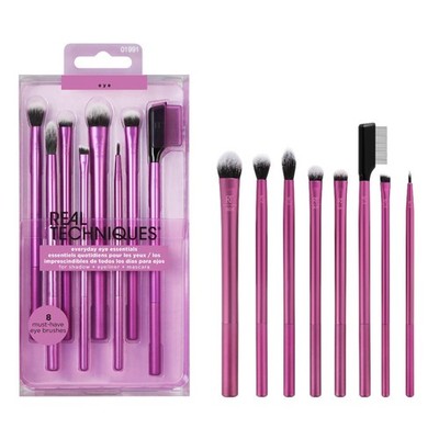 Real Techniques 8 Piece Everyday Eye Essentials Makeup 8 Set, Purple 