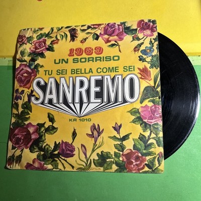 1969 EIN SMILE DU BIST SCHÖN WIE DU BIST SANREMO KR1010- VINYL SCHALLPLATTE 45 UMDREHUNGEN