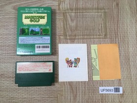 Mario Open Golf Boxed Nintendo Famicom NES Japan - UF5693