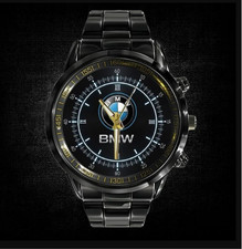 B.M.W Design Black Stainless Steel Watch Gift For Fan