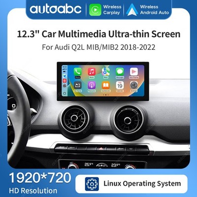 AUTOABC 12.3'' für Audi Q2 MIB 2012-2018 Wireless Touch screen Multimedia Carplay
