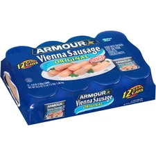 (12 Cans) Armour Original Vienna Sausage 4.6 oz