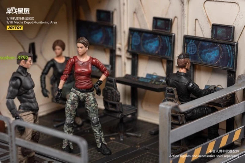 JOY TOYS JT0920 1/18 Mecha Depot Área de Monitoreo Para Figura de Acción Juguete 3.75"" Nuevo Foto 3 de 4