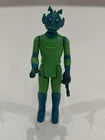 Vintage Star Wars Greedo Action Figure & Weapon Kenner 1978 HK