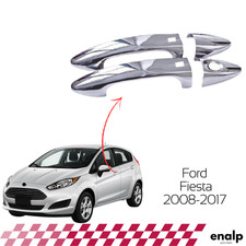 Guarnizione Maniglia Porta Cromata Ricambi 2 Porte per Ford Fiesta 2008-2017 ...